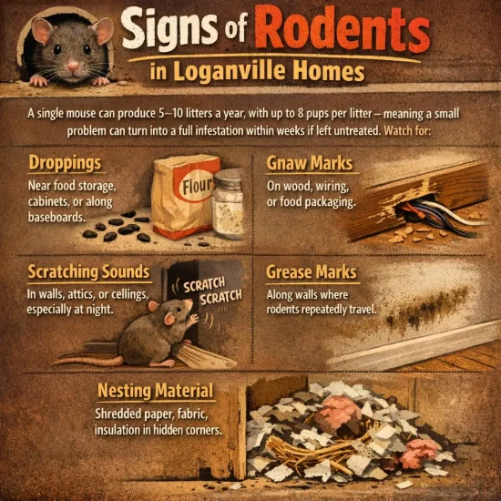 Signs of Rodents in Loganville Home